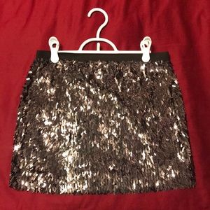 Express Sequin Mini Skirt